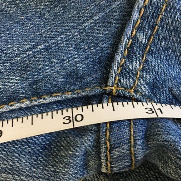 Revolt Jeans Women’s Size 9 Juniors Hand Painted Denim Flowers Measures 28x30.5 - Picture 14 of 16